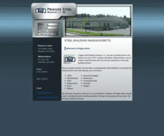 Priggensteel.com(Priggen Steel Building) Screenshot