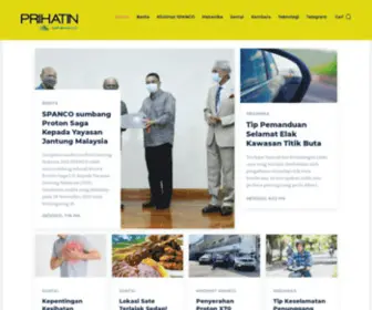 Prihatinspanco.com.my(SPANCO Sdn Bhd) Screenshot