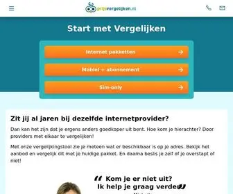 Prijsvergelijken.nl(De grootste vergelijker voor internet en TV) Screenshot