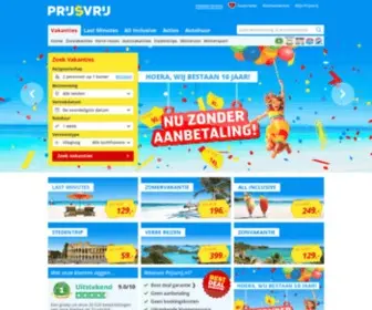 Prijsvrij.nl(Goedkope Zonvakanties) Screenshot