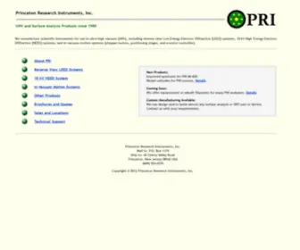 Prileeduhv.com(Princeton Research Instruments) Screenshot