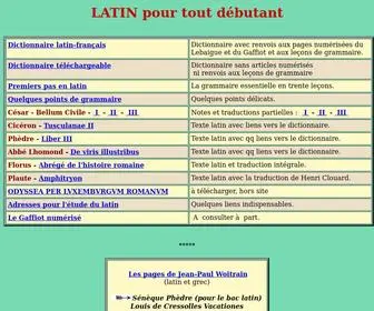 Prima-Elementa.fr(Latin pour tout débutant) Screenshot