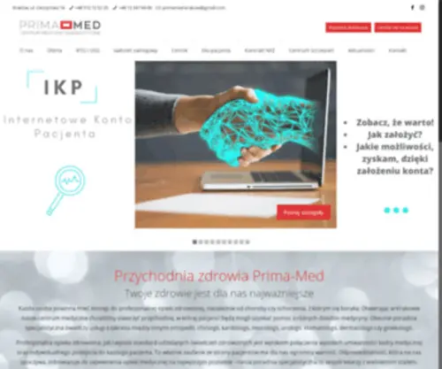 Prima-Med.info(Przychodnia lekarska Kraków) Screenshot