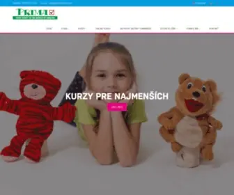 Prima-Skola.com(Jazyková škola Prima v Leviciach) Screenshot