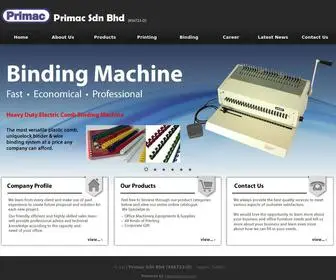 Primac.com.my(Office Equipment Supplier Kuala Lumpur (KL)) Screenshot