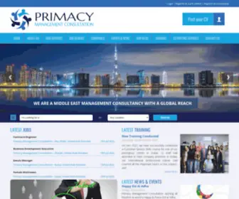 Primacymc.com(Primacy Management Consultation) Screenshot