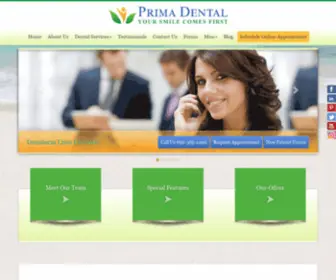 Primadental.us(Primadental) Screenshot