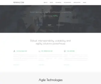 Primalcom.com(Enterprise Software Solutions) Screenshot