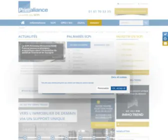 Primaliance.com(Portail SCPI OPCI : Conseils d’experts pour investir) Screenshot