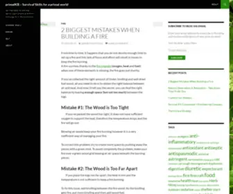 Primalkb.com(Survival Skills for a primal world) Screenshot