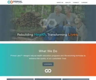 Primallabs.com(Transforming Lives) Screenshot