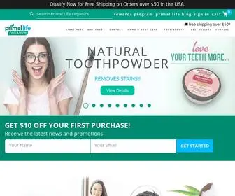 Primallifeorganics.com(Primal Life Organics #1 Best Natural Dental Care) Screenshot