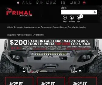 Primaltrucks.com(Primal Trucks) Screenshot