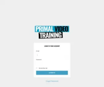 Primalvideotraining.com(Primal Video Training) Screenshot