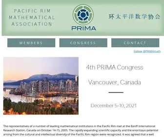 Primamath.org(环太平洋数学协会) Screenshot