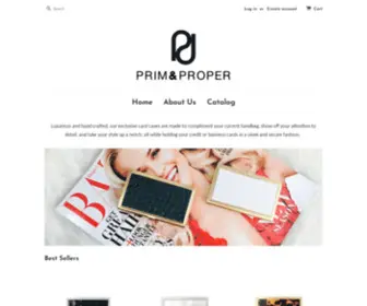 Primandpropercase.com(Create an Ecommerce Website and Sell Online) Screenshot