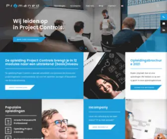 Primanedacademy.com(Opleidingen in projectbeheersing) Screenshot