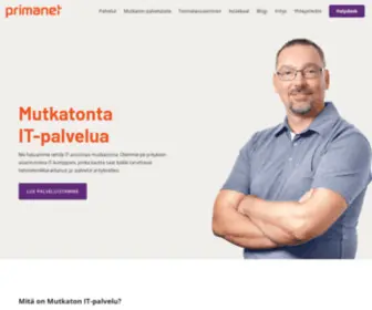 Primanet.fi(IT-tuki Mutkattomasti yrityksellesi) Screenshot