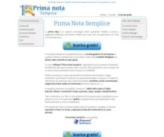 Primanotasemplice.it(Prima Nota Semplice il software freeware per gestire la prima nota in modo semplice e veloce) Screenshot