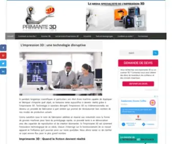 Primante3D.com(Impression 3D et imprimante 3D) Screenshot