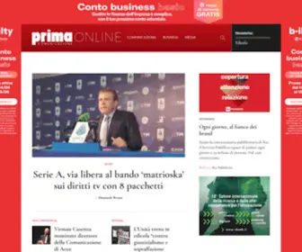 Primaonline.it(Homepage) Screenshot