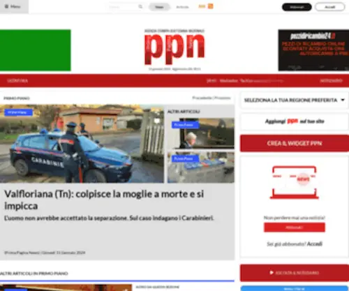 Primapaginanews.it(Prima Pagina News) Screenshot