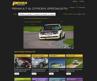 Primaracing.com(Renault Specialists) Screenshot