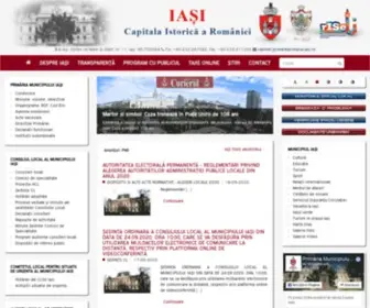 Primaria-Iasi.ro(Primăria Municipiului Iași) Screenshot