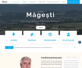 Primariamagesti.ro(Comuna Măgeşti) Screenshot