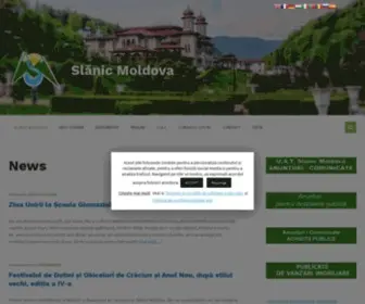 Primariaslanicmoldova.ro(Slănic Moldova) Screenshot