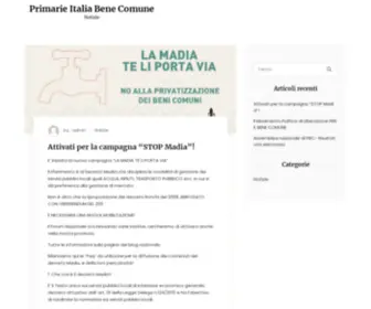 Primarieitaliabenecomune.it(Primarieitaliabenecomune) Screenshot