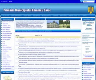Primariermsarat.ro(Primaria Municipiului Râmnicu Sărat) Screenshot