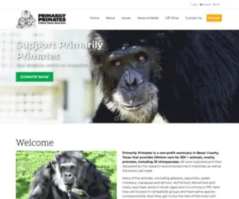 Primarilyprimates.org(Primarily Primates) Screenshot