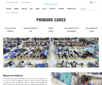 Primark-Ethicaltrading.nl(Primark Cares) Screenshot