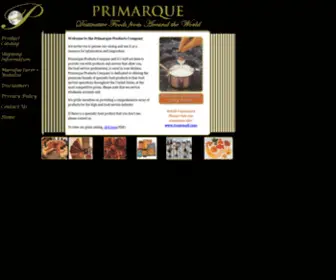 Primarque.com(Primarque Products Company) Screenshot