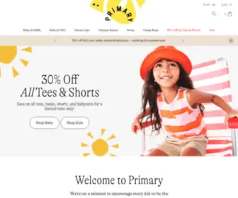 Primary.com(Primary Clothing) Screenshot