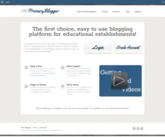 Primaryblogger.co.uk(Secure Blogging Platform For Schools & Education) Screenshot