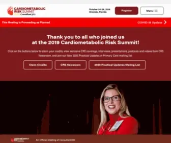 Primarycarecardiometabolic.com(Cardiometabolic Risk Summit) Screenshot