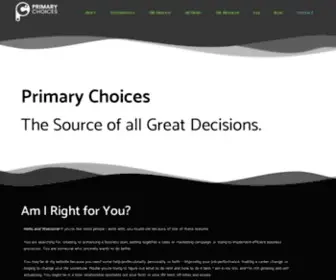 Primarychoices.com(Primary Choices) Screenshot