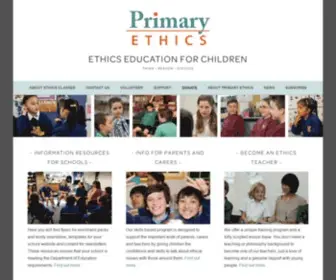 Primaryethics.com.au(Think) Screenshot