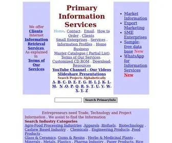 Primaryinfo.com(Primary Information services) Screenshot