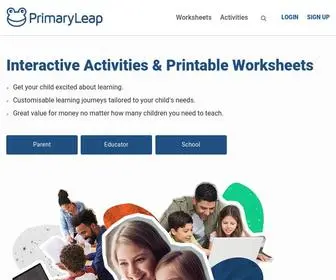 Primaryleap.co.uk(PrimaryLeap educational resources) Screenshot