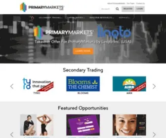 Primarymarkets.com(Primarymarkets) Screenshot