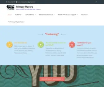 Primaryplayers.com(Primary Players Children's Theatre Group) Screenshot