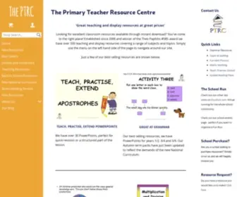 Primaryresourcecentre.com(The Primary Teacher Resource Centre) Screenshot