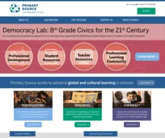 Primarysource.org(Primary Source) Screenshot