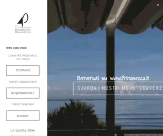 Primasecca.it(Ristorantino Primasecca) Screenshot