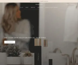 Primaskin.com(Nano-Formulated Skin Solution) Screenshot