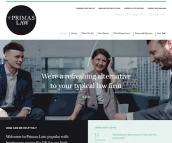 Primaslaw.co.uk(Primas Law) Screenshot