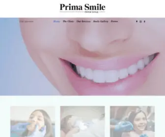 Primasmiledental.com(Prima Smile Dental) Screenshot